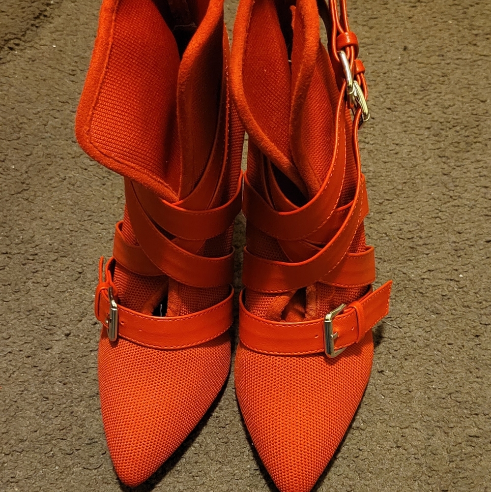 Red Bootie Heels